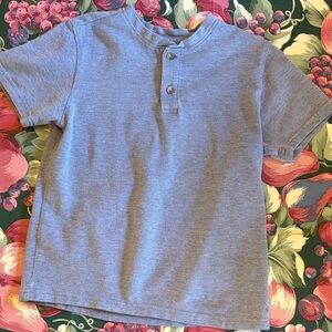 Janie & Jack Boys Blue Henley Shirt